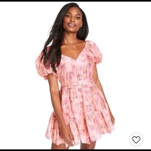 LOVE SHACK FANCY - size 8 pink floral dress